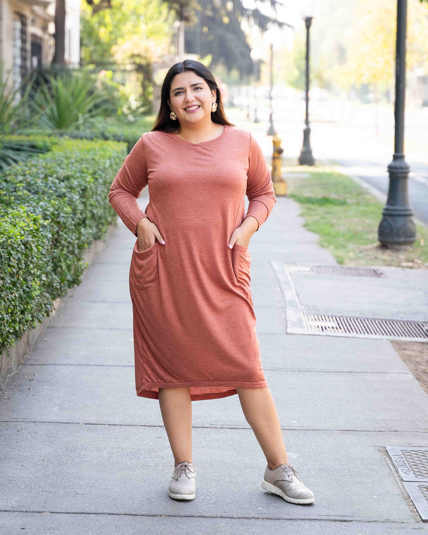 Vestido Modal Terracota