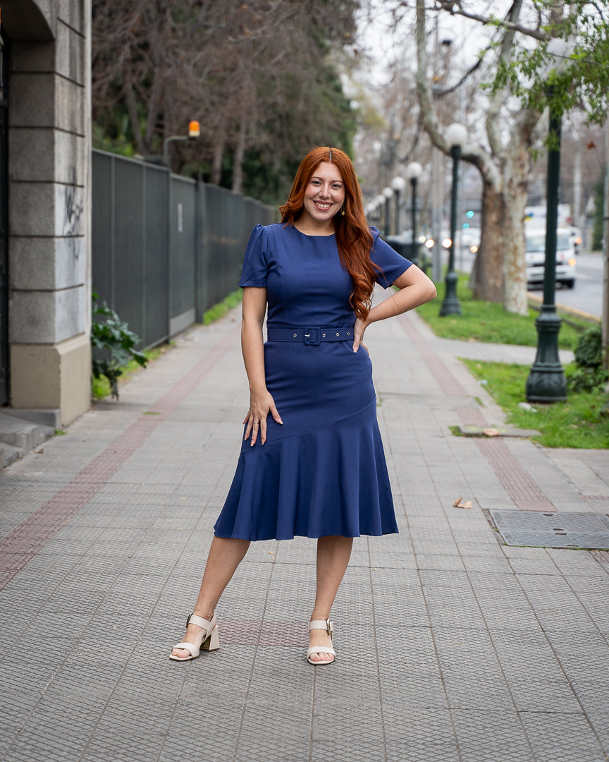 Vestido Bra3 Azul Clasico