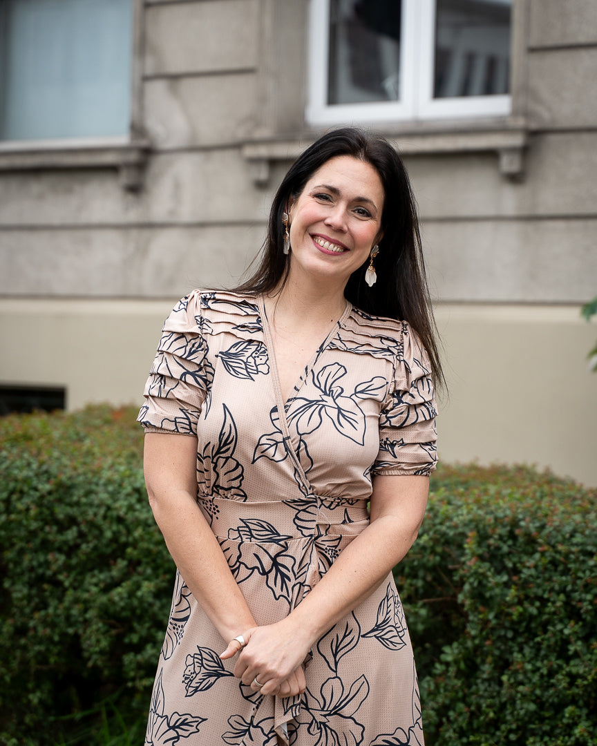 Maxivestido Bra3 Envolvente Beige FB