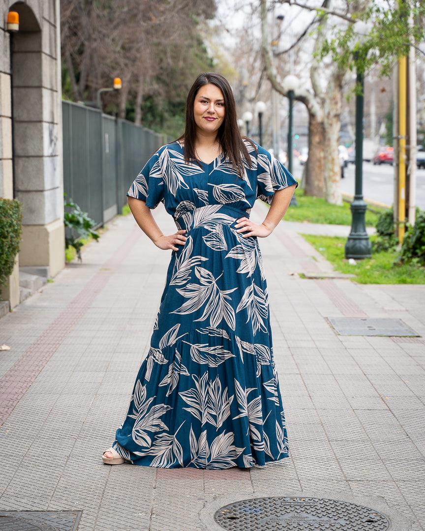 Maxivestido Bra3 Azul G2