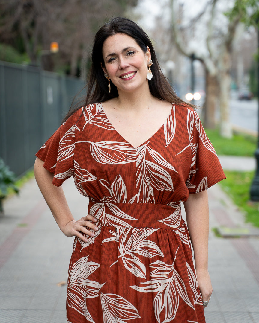 Maxivestido Bra3 Terracota G2