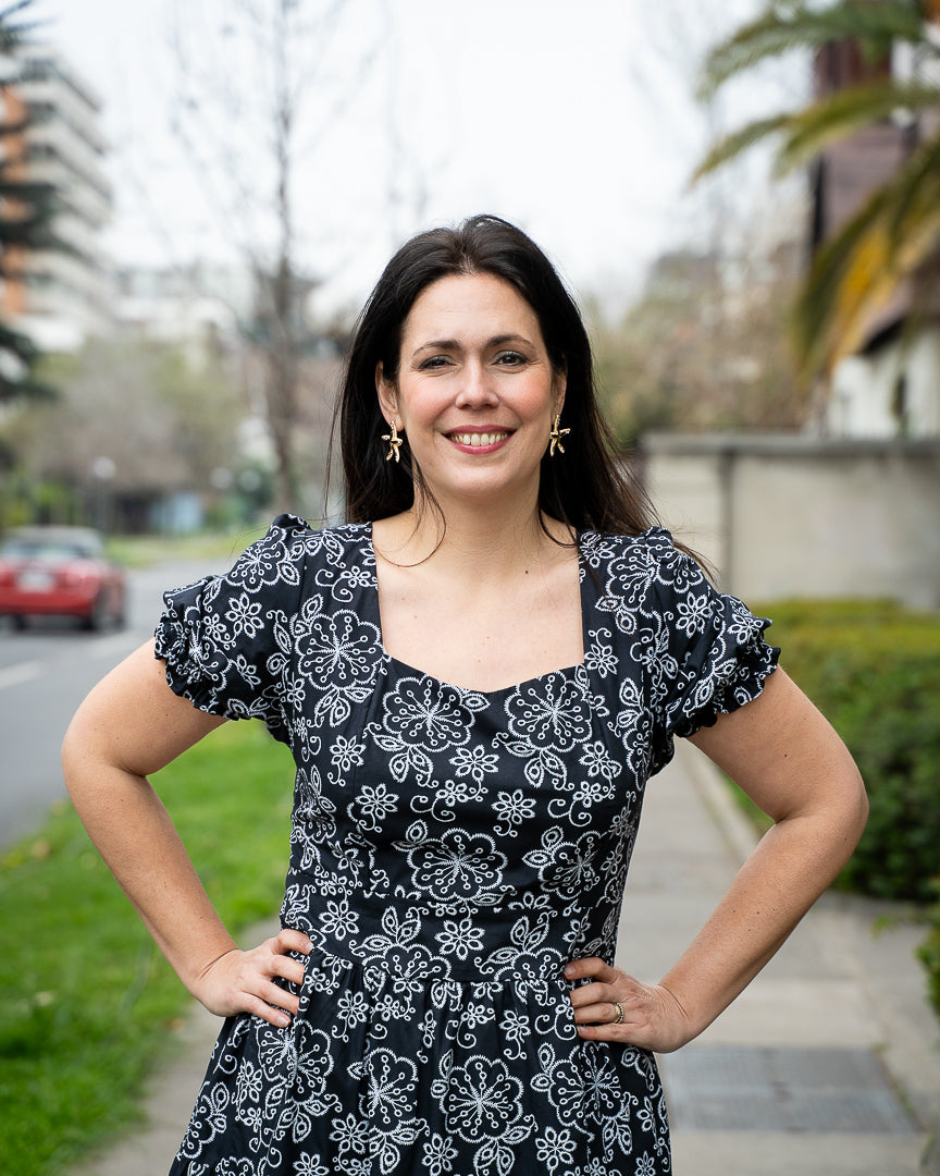 Vestido Bra3 Bordado F Negro G1/2