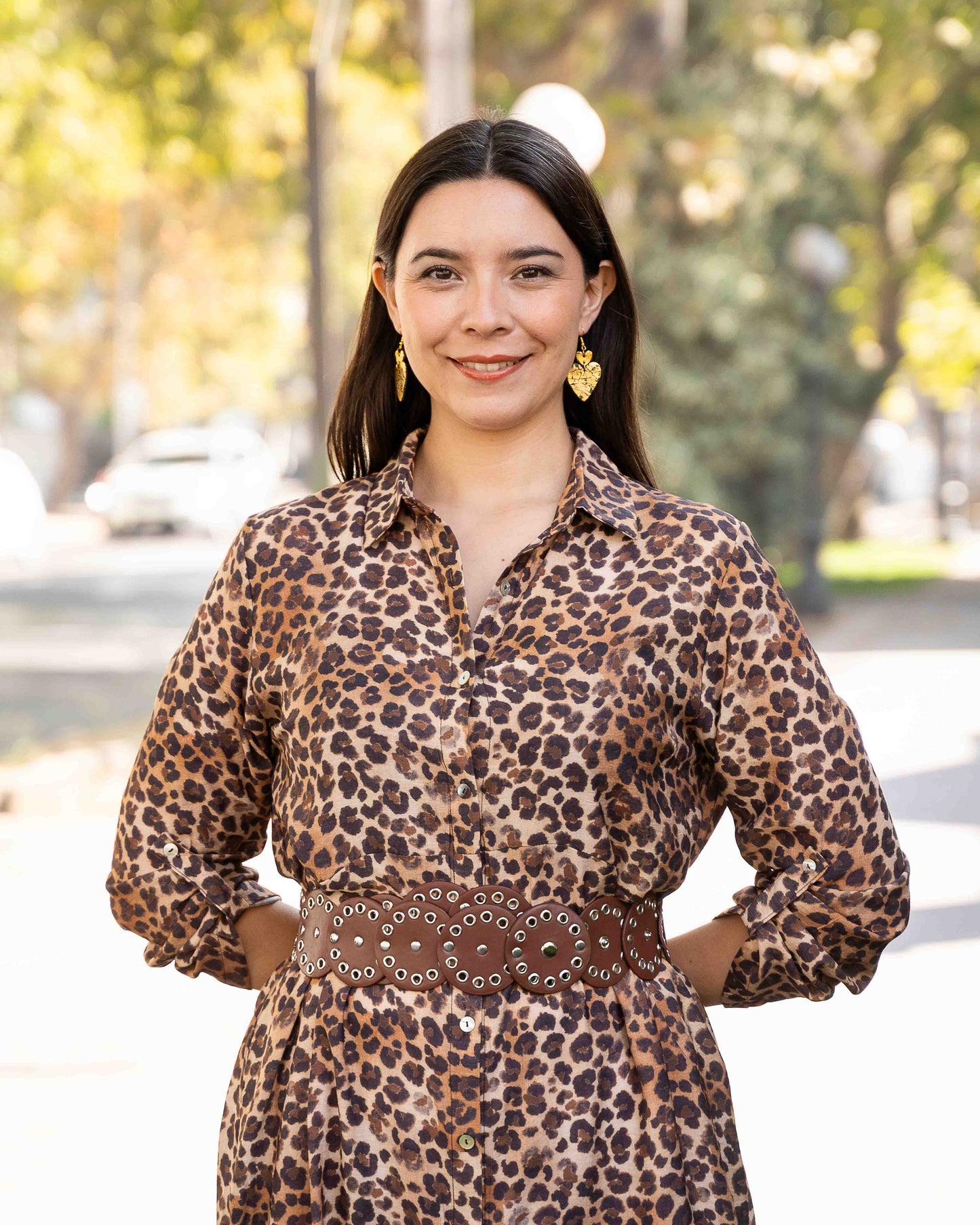 Vestido Camisero Animal Print