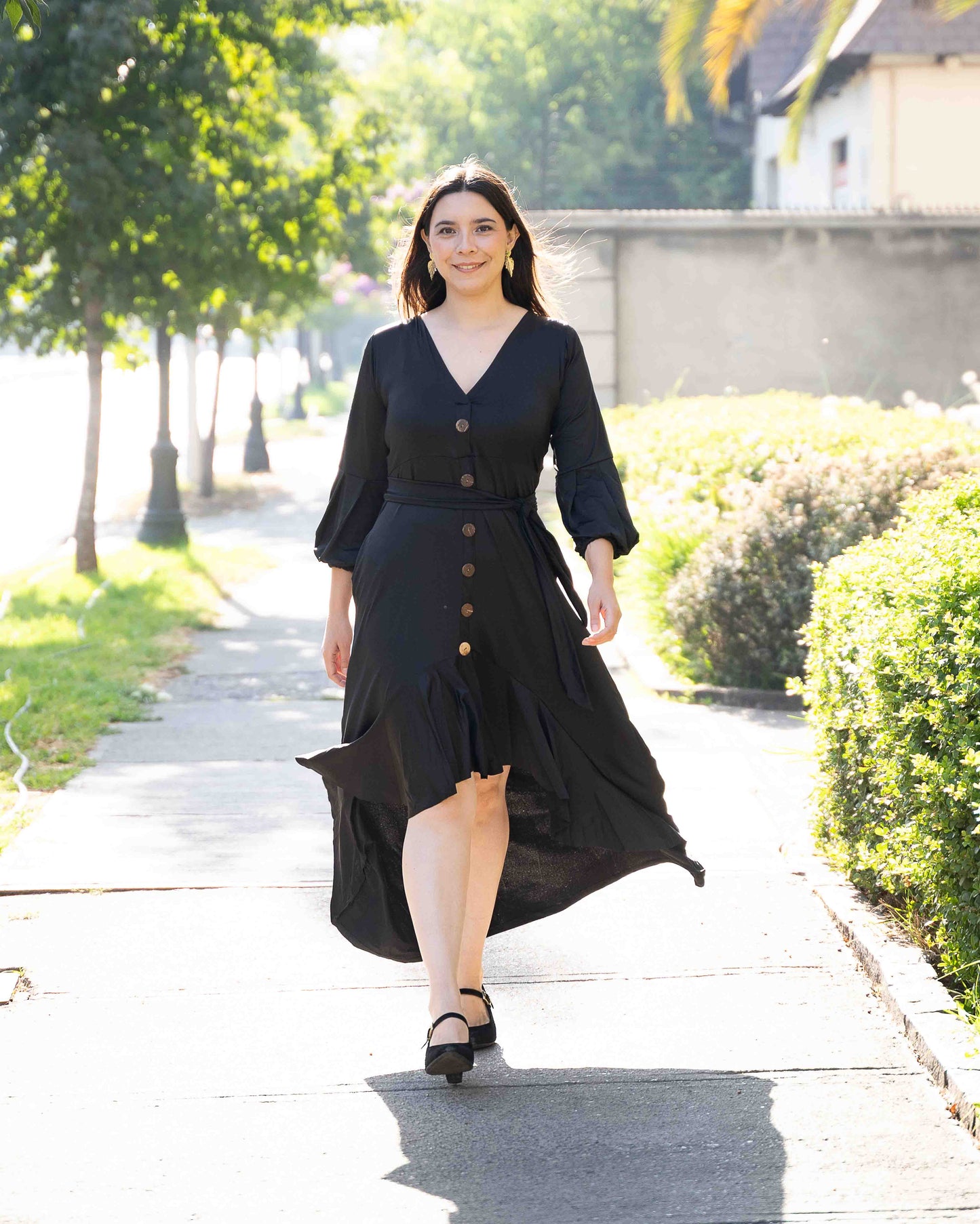 Vestido Negro Vuelos