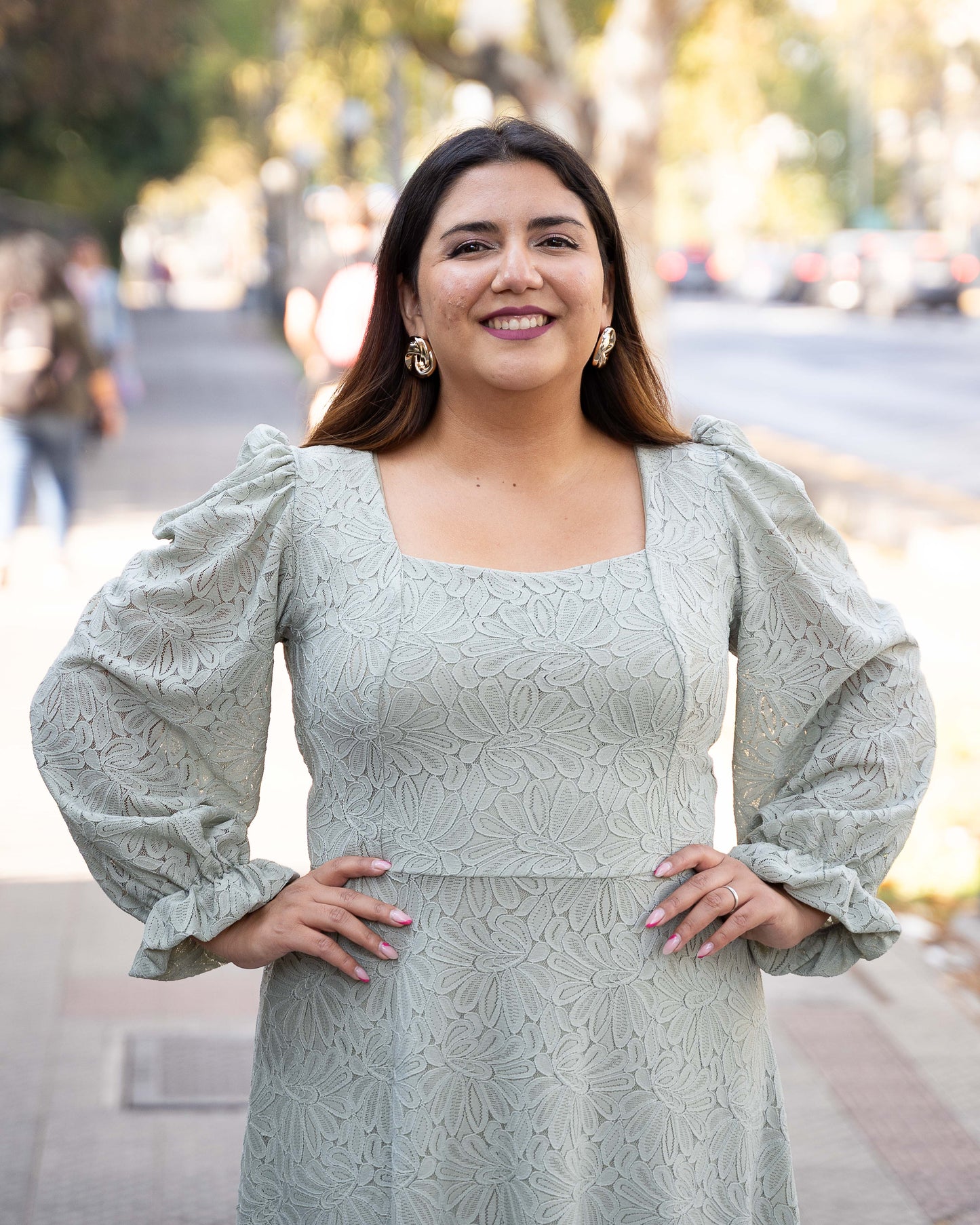Vestido Encaje Verde