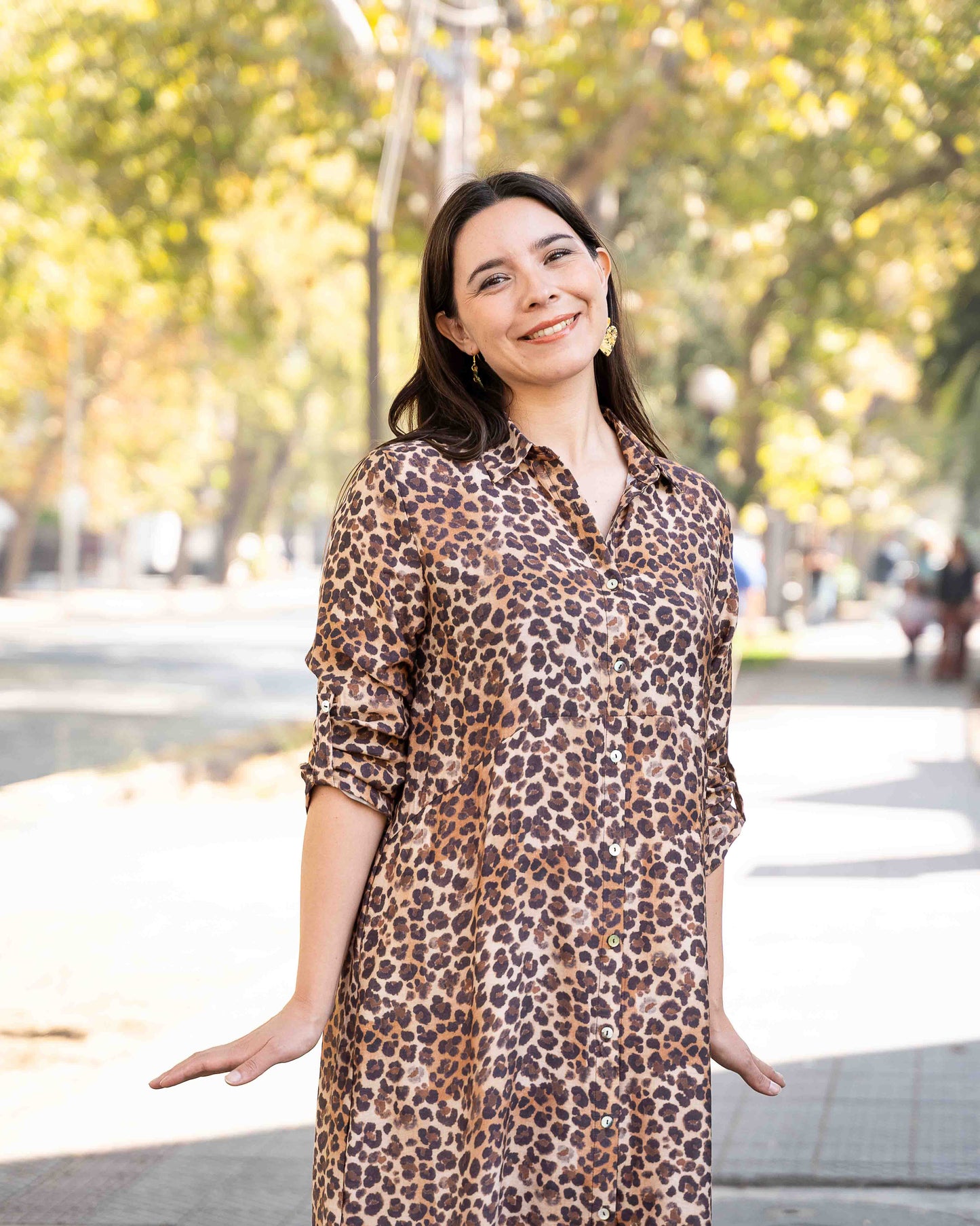 Vestido Camisero Animal Print