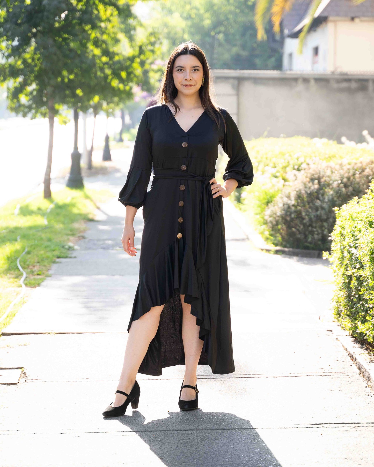 Vestido Negro Vuelos