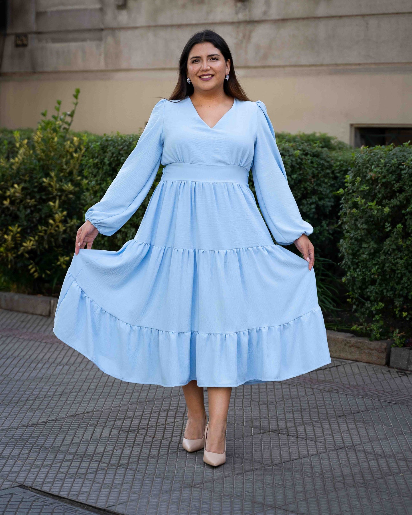 Vestido Brasil Celeste ML