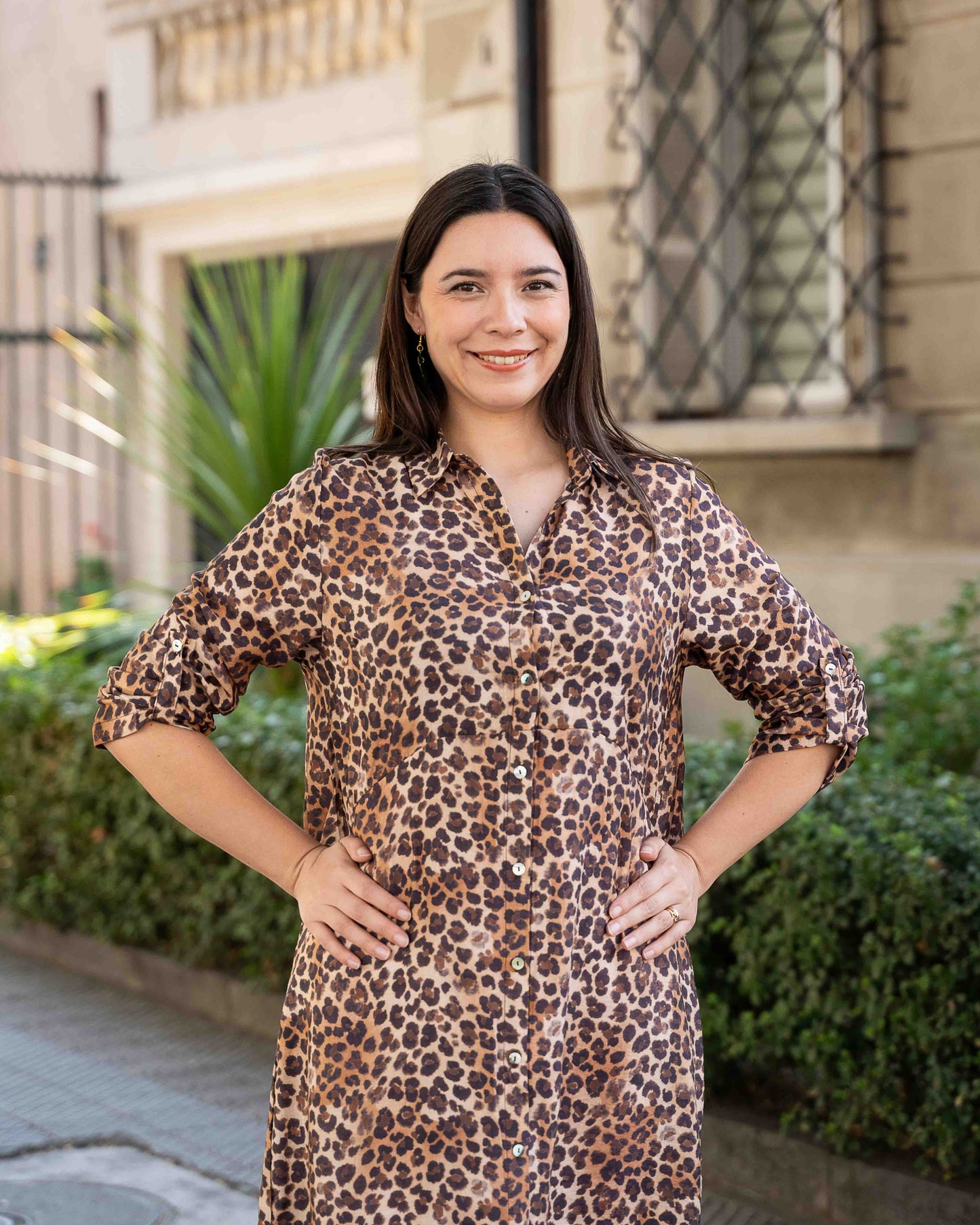 Vestido Camisero Animal Print