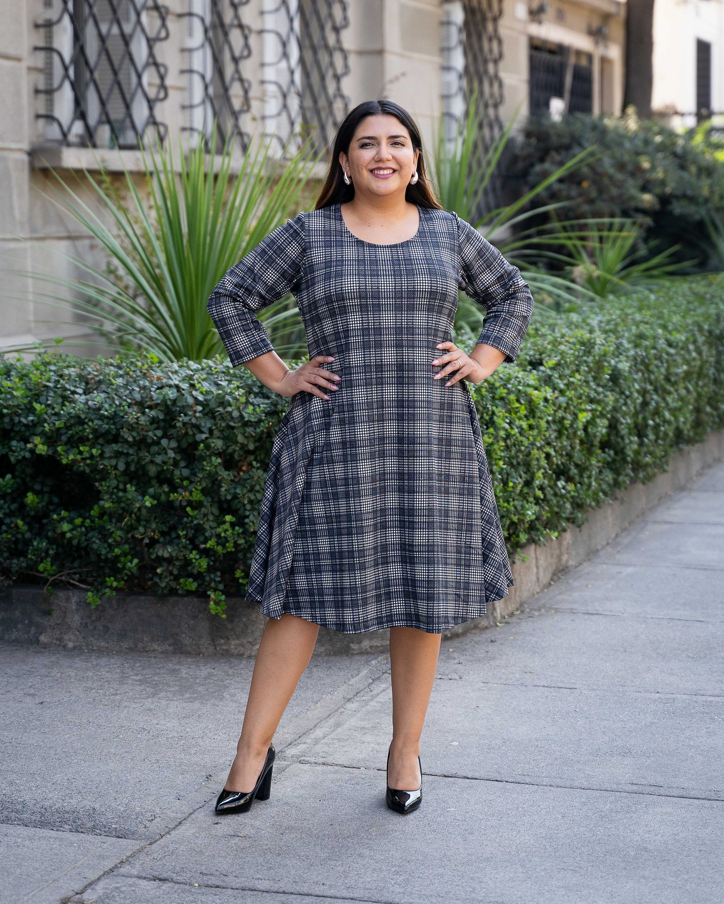 Vestido Godet Cuadrille