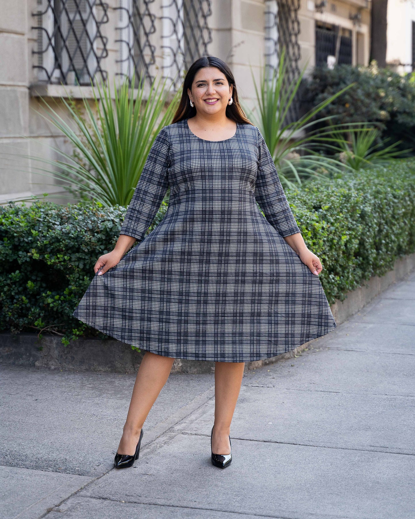 Vestido Godet Cuadrille