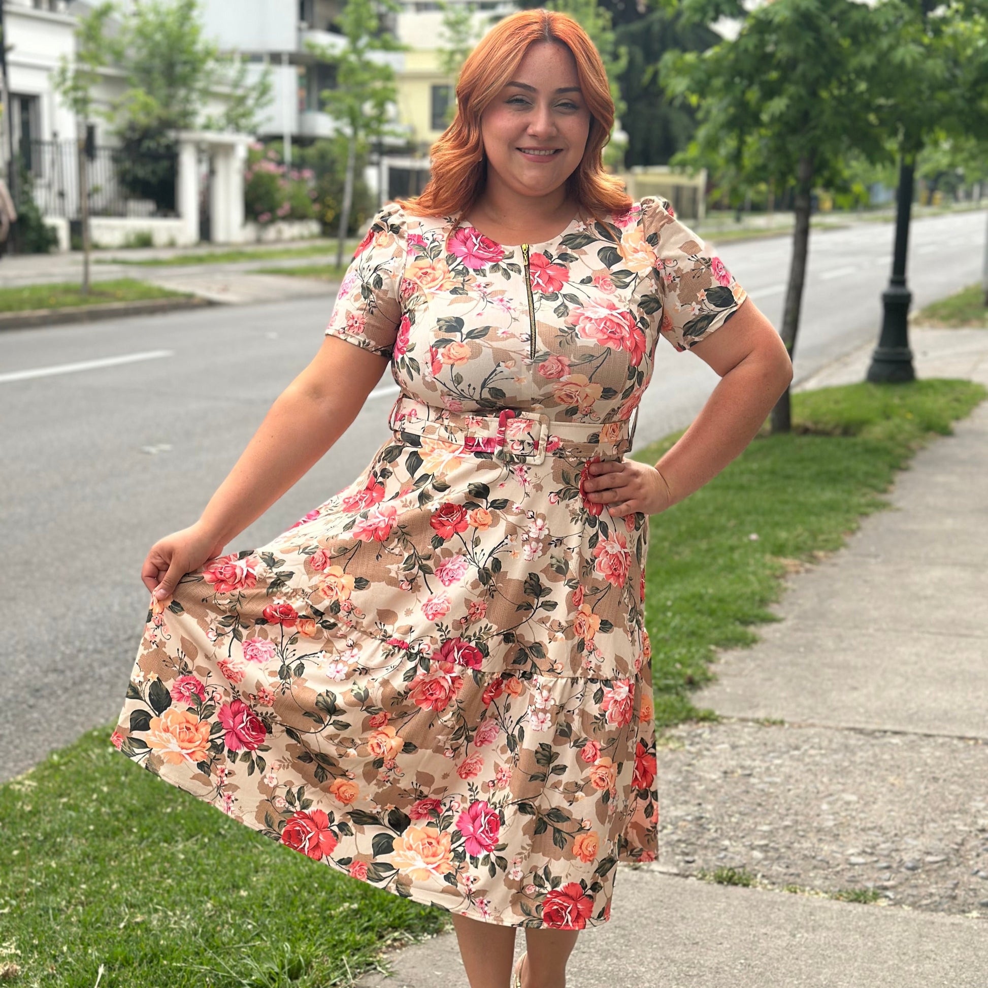 Vestido Bra2 Floreado Cierre