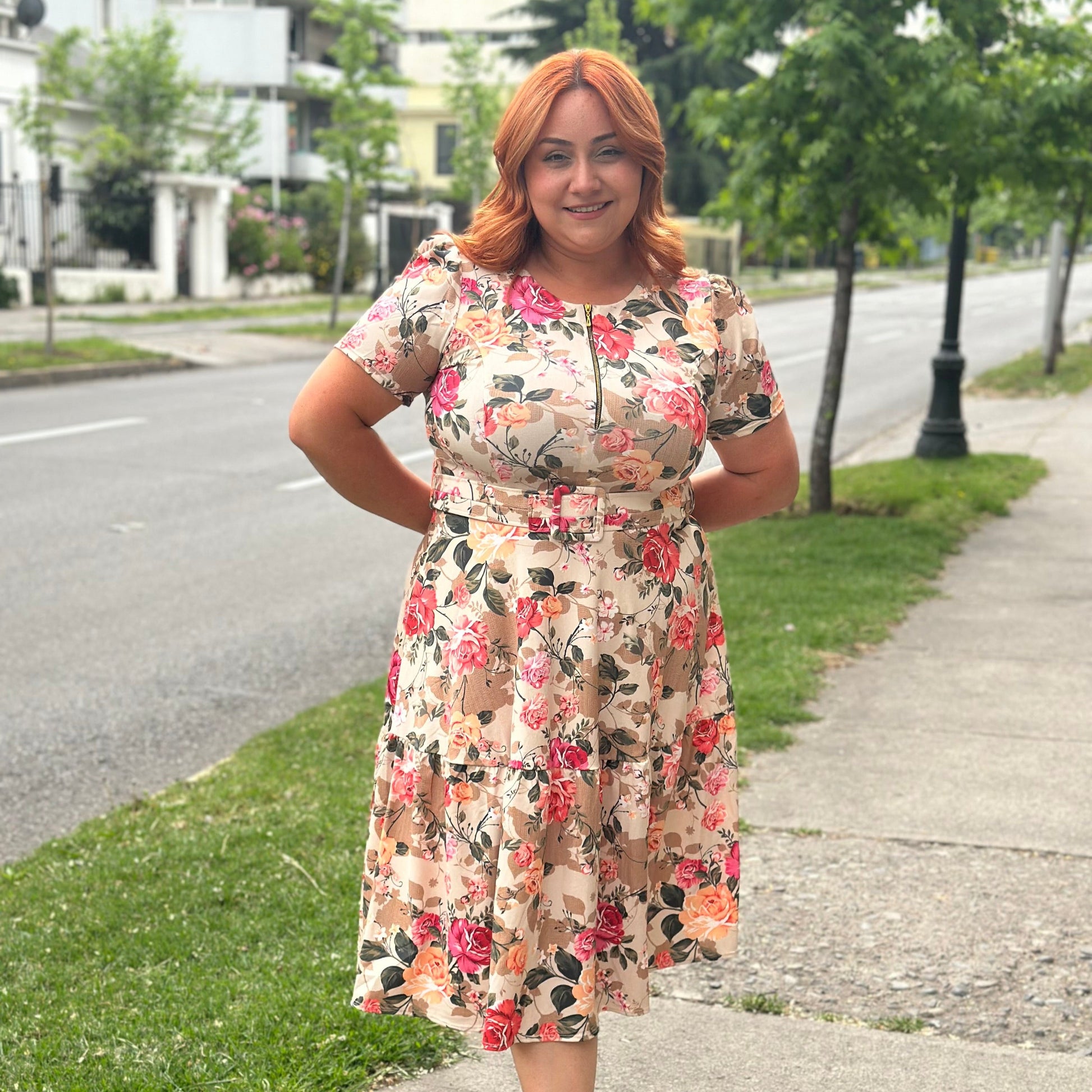 Vestido Bra2 Floreado Cierre