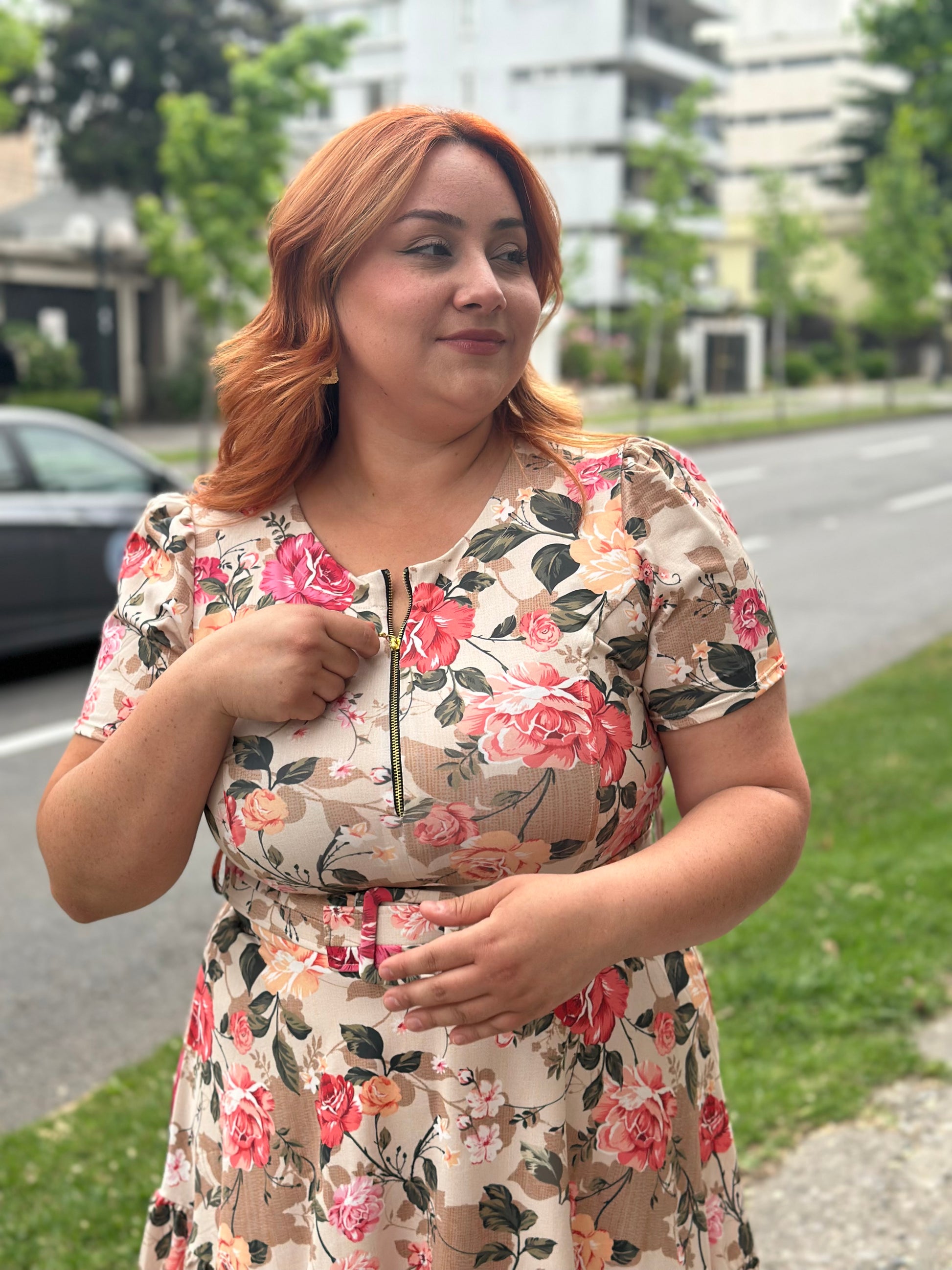 Vestido Bra2 Floreado Cierre