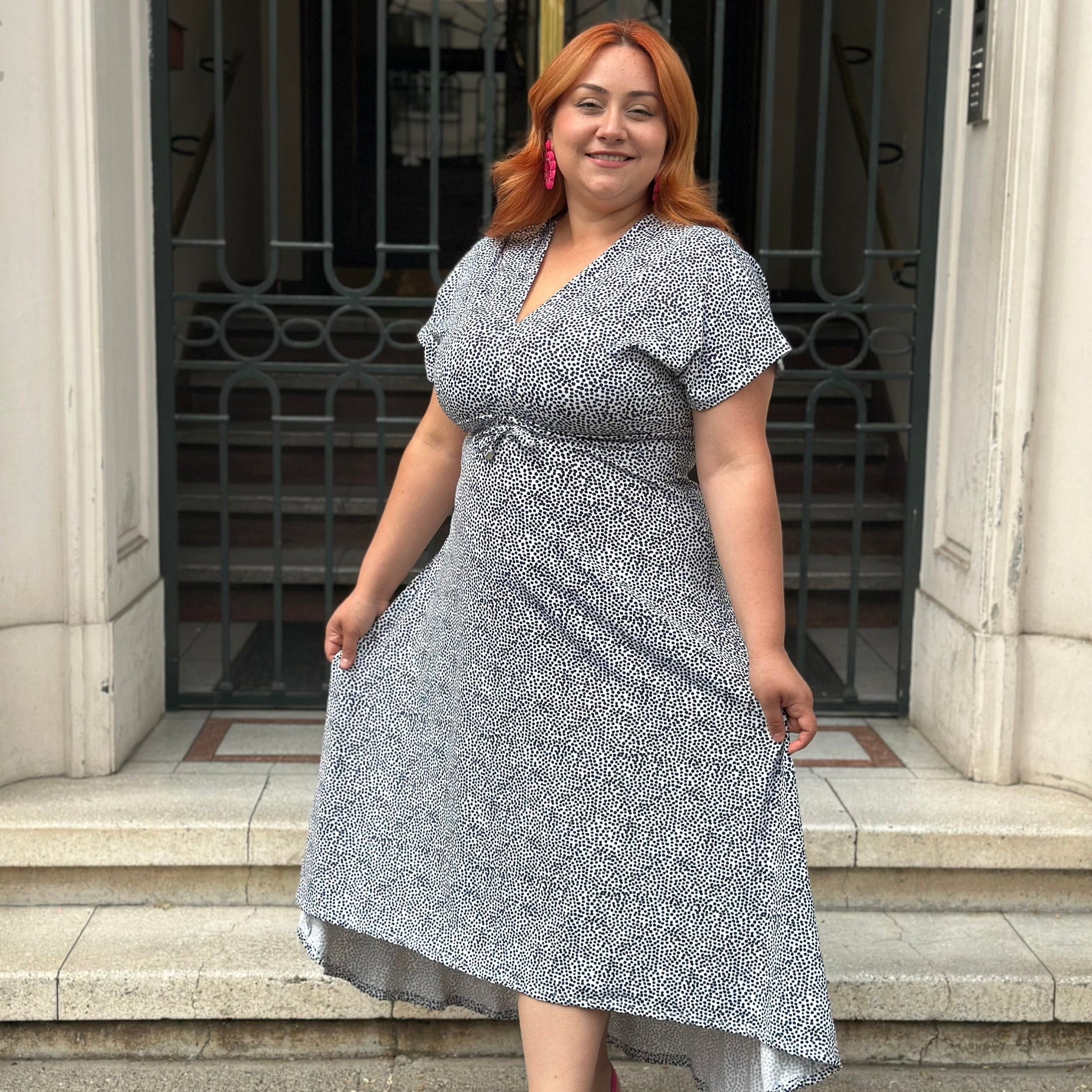 Maxivestido Bra2 Blanco Puntos