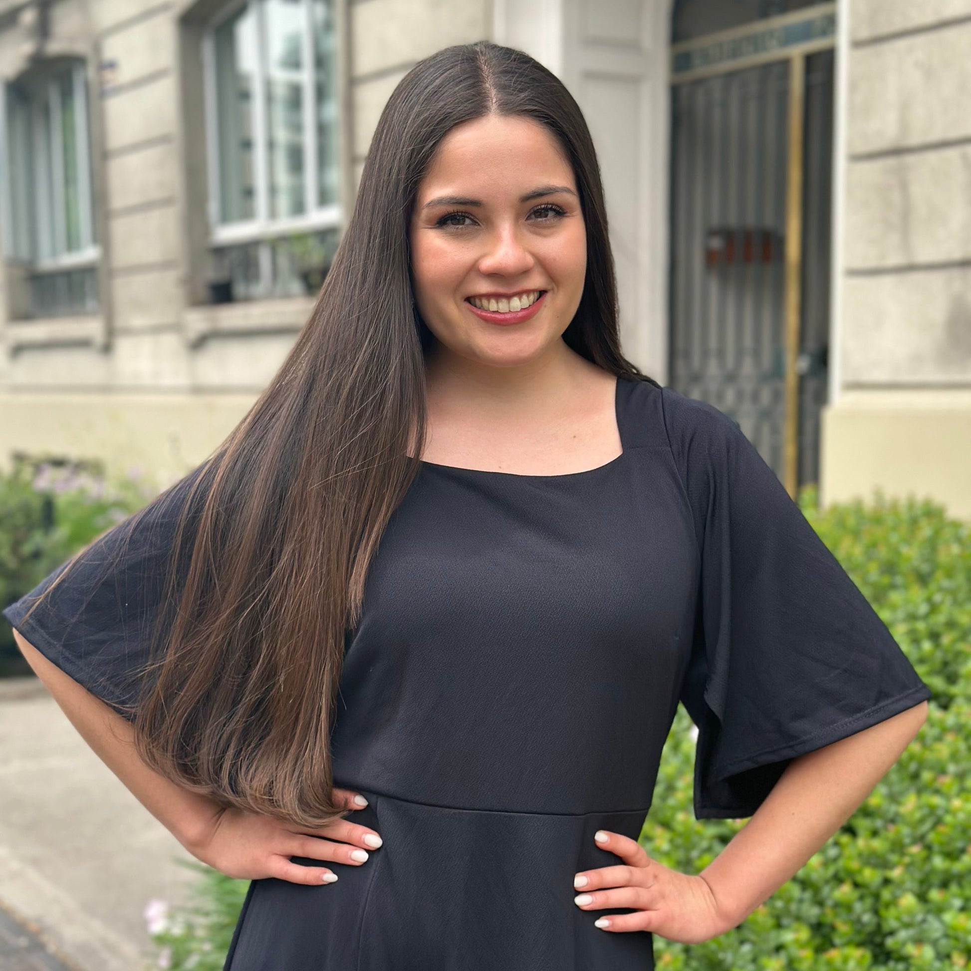 Vestido Bra2 Negro Escote Cuadrado