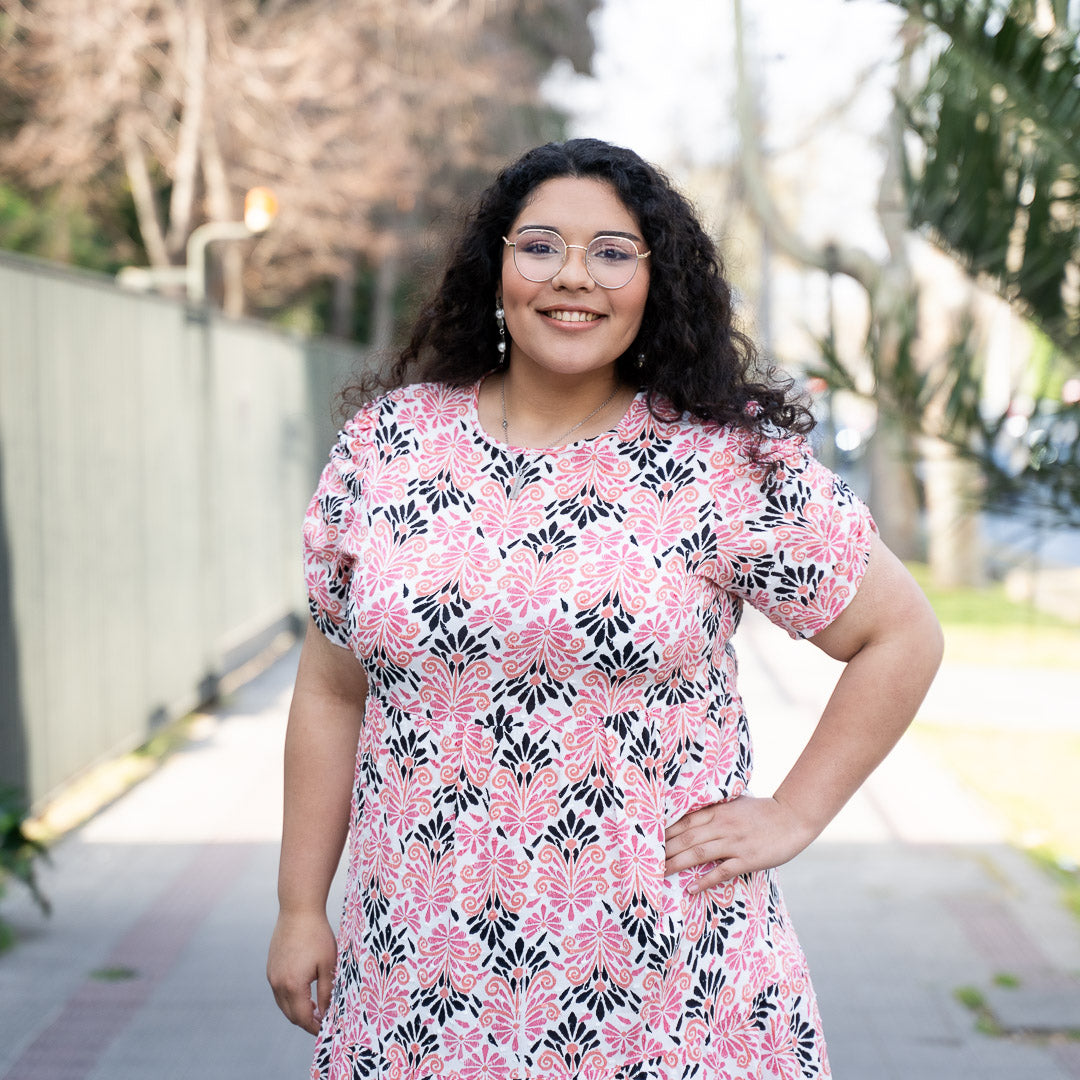 Vestido Viscosa Plumeti Estampada