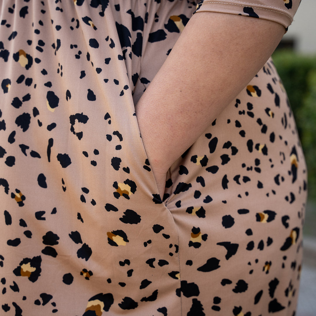 Maxivestido Animal Print