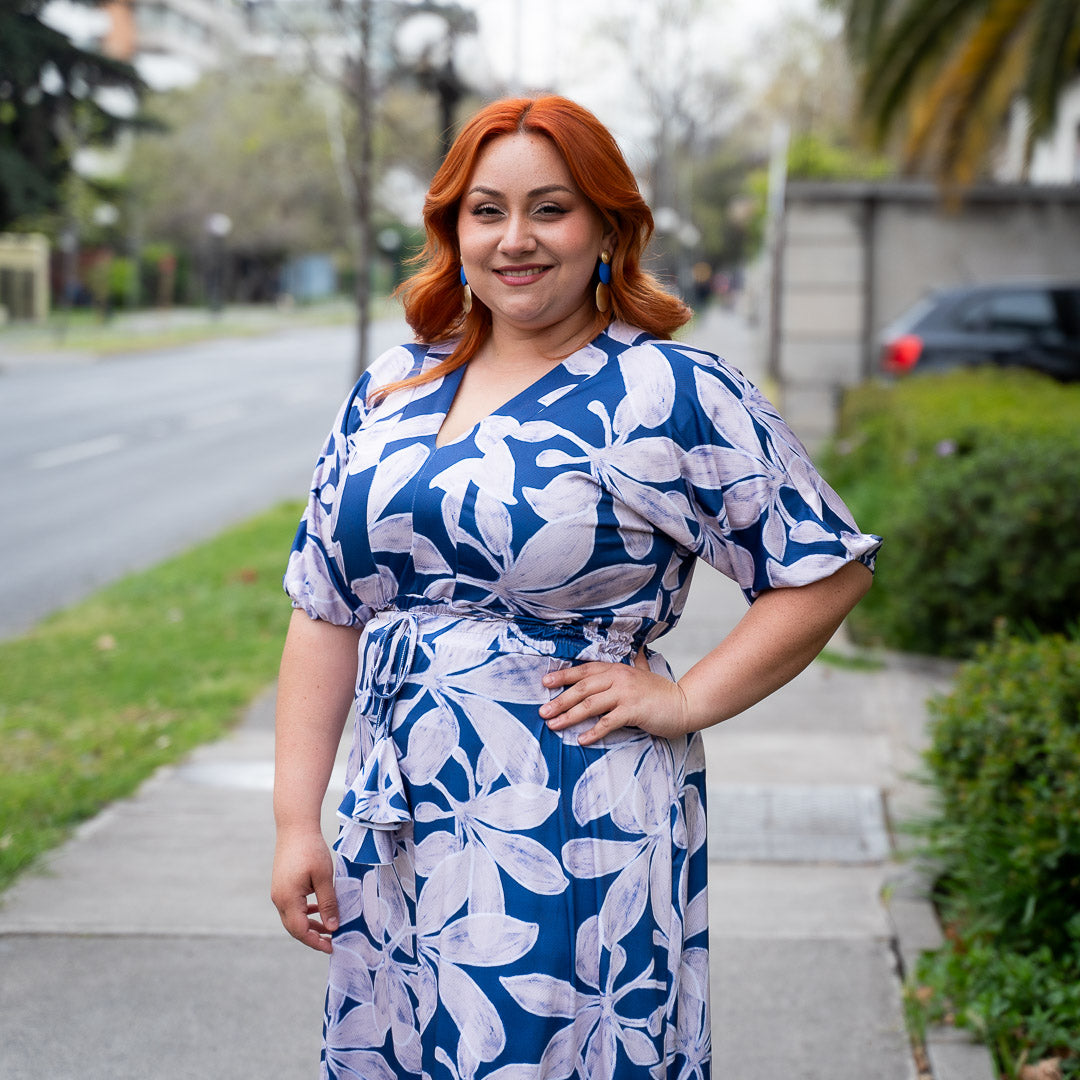 Vestido Bra Estampado Flores Vuelo