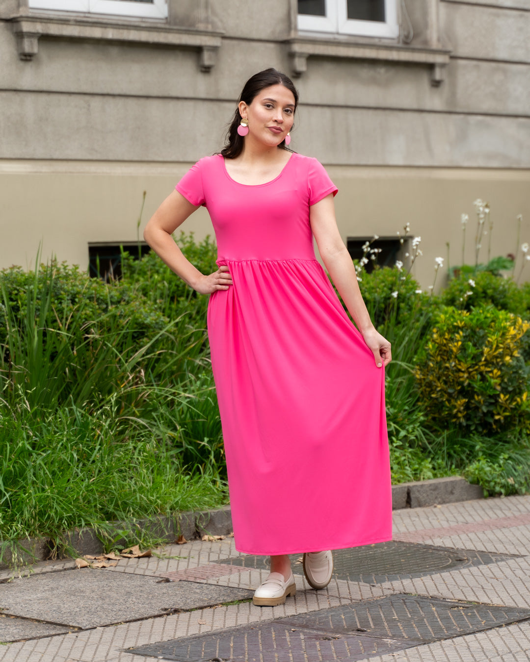 Maxivestido Fucsia