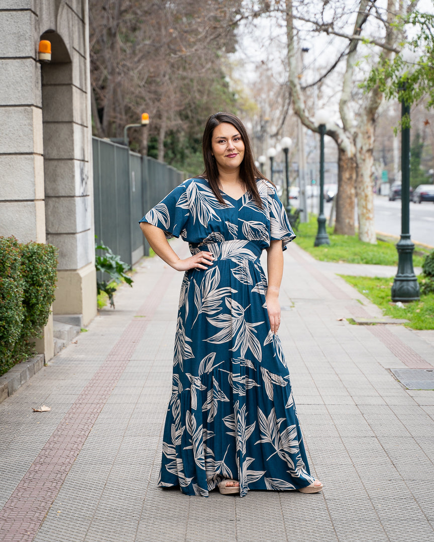 Maxivestido Bra3 Azul G2