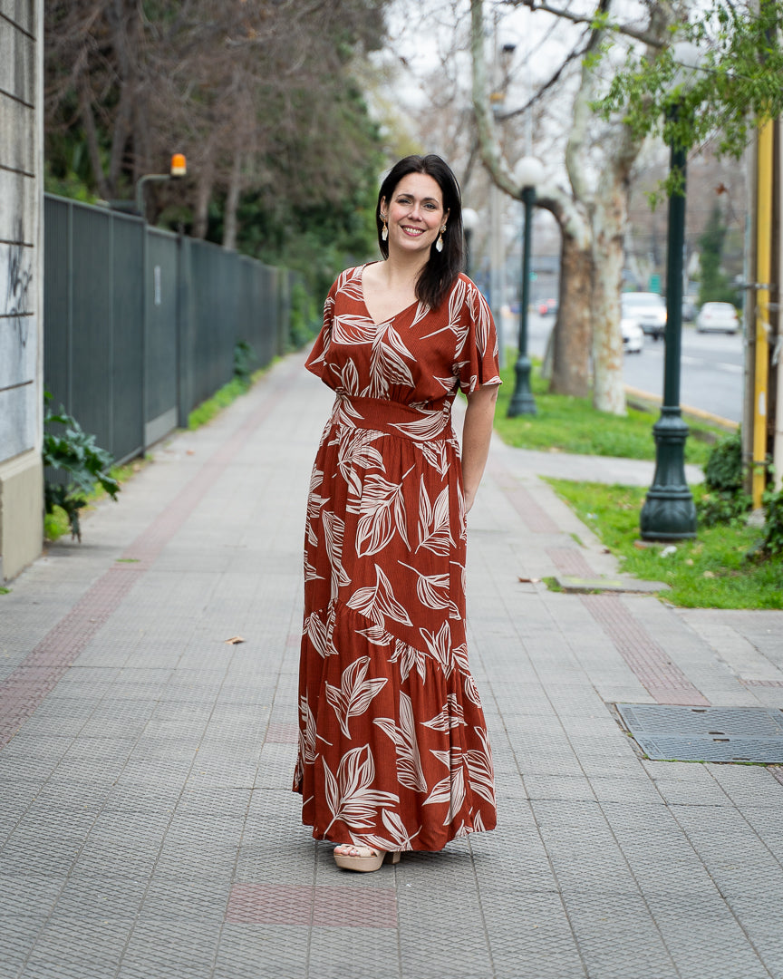 Maxivestido Bra3 Terracota G2