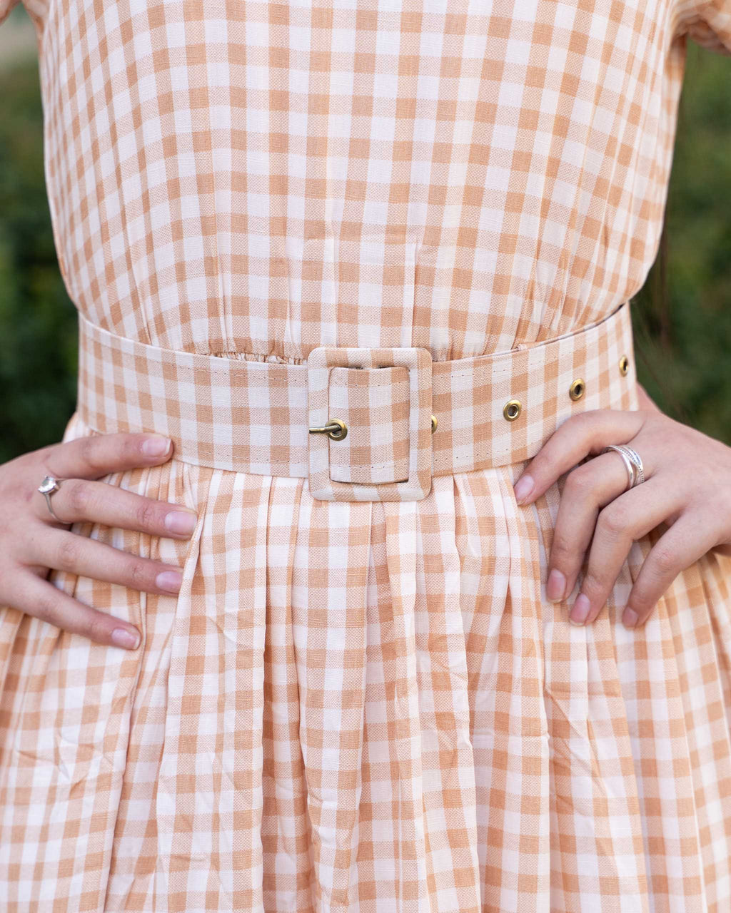 Vestido Bra4 Cinturon Cuadrille