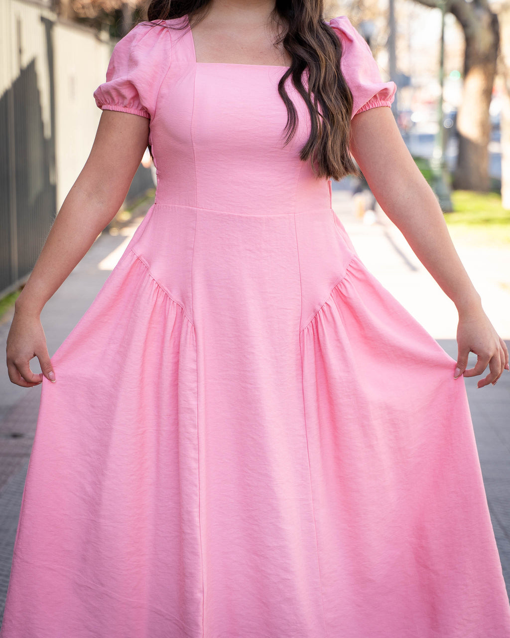 Vestido Bra4 Rosado Lino