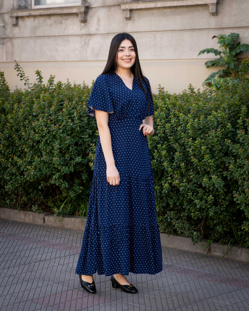 Vestido Bra4 Azul Puntos