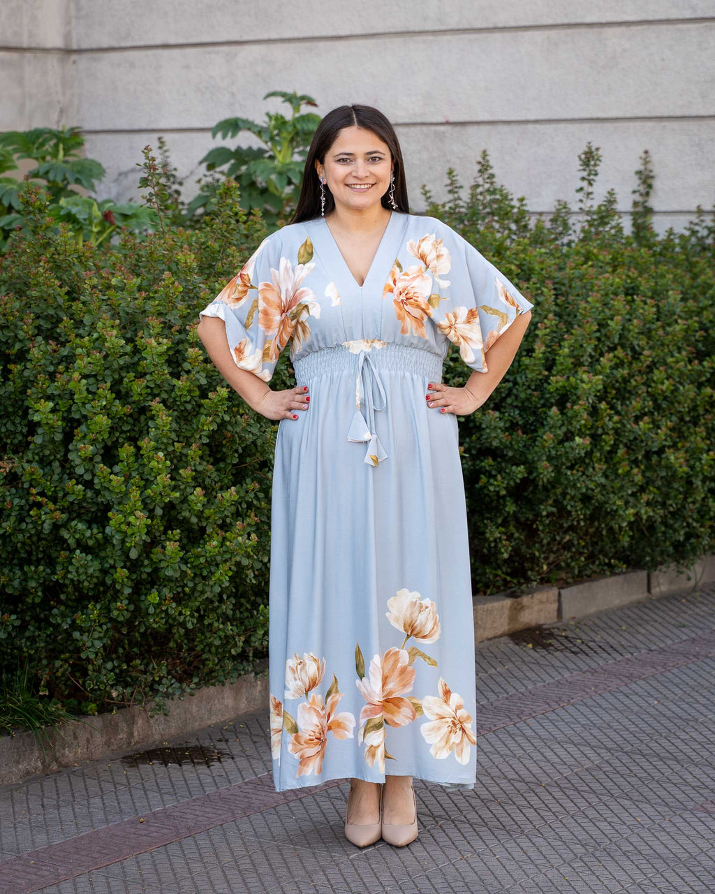 Vestido Bra4 Celeste FGRAN