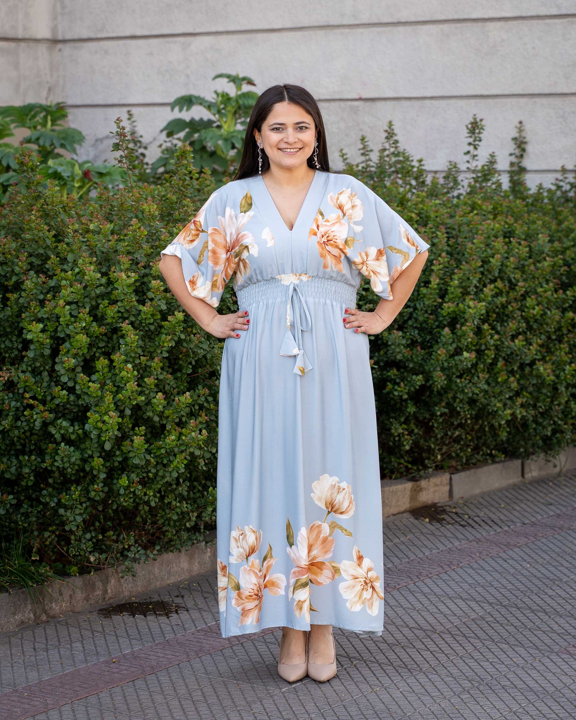 Vestido Bra4 Celeste FGRAN