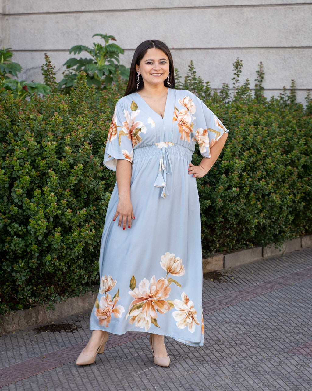 Vestido Bra4 Celeste FGRAN