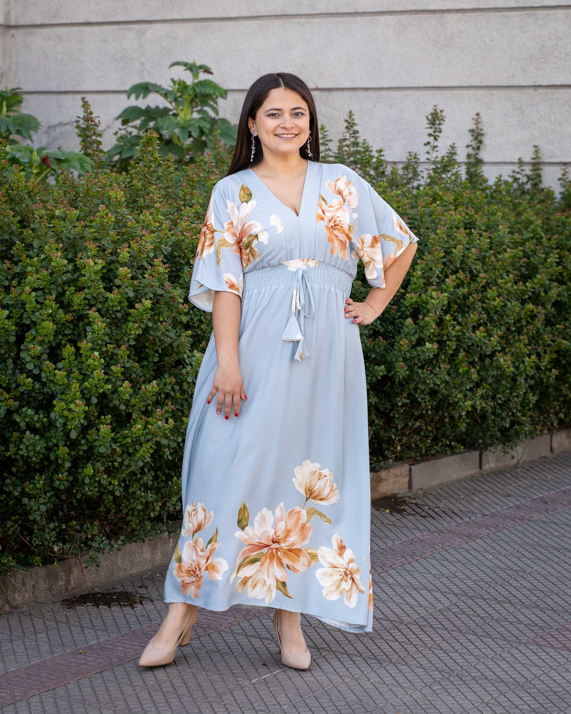 Vestido Bra4 Celeste FGRAN