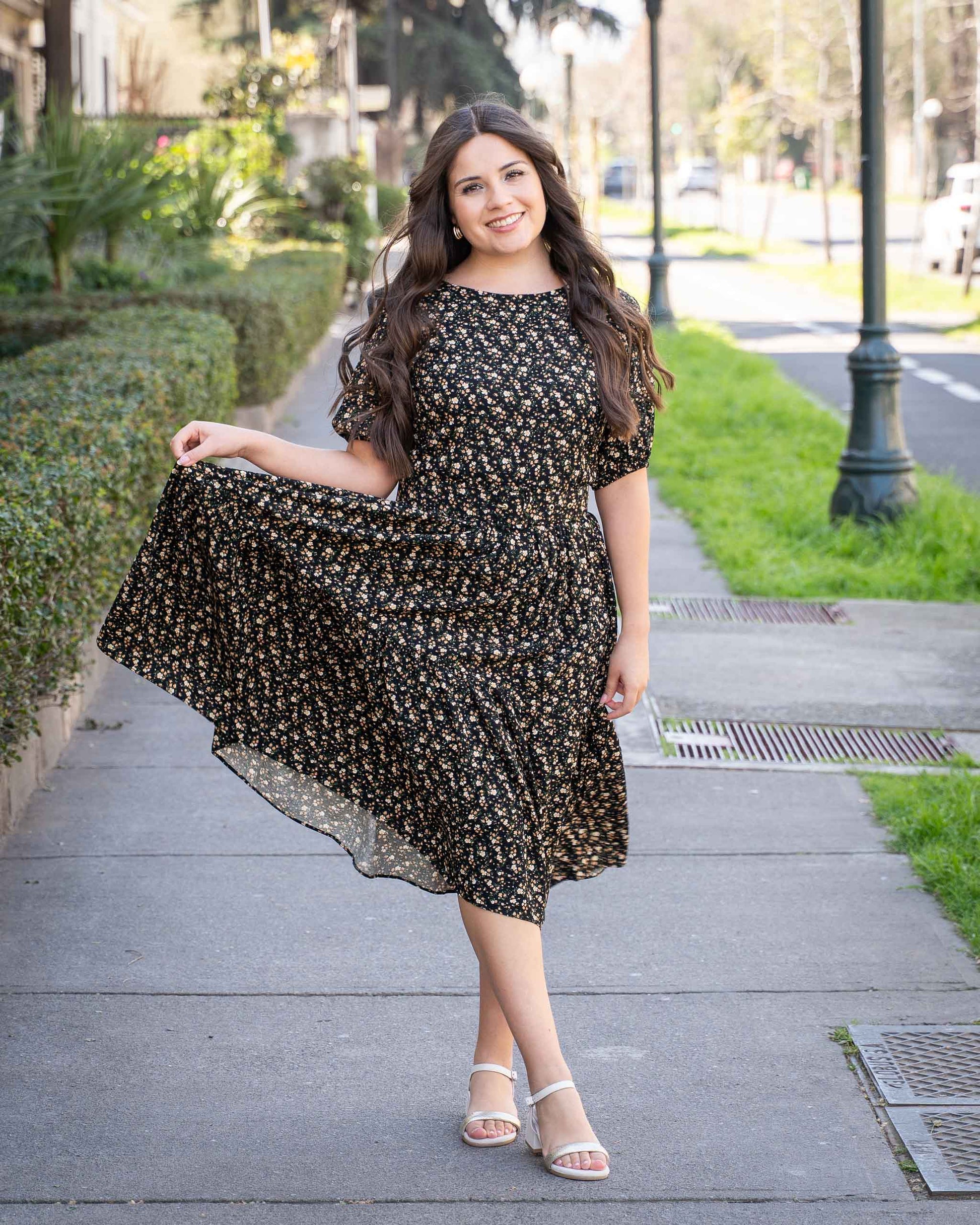 Vestido Bra4 Cinturon Negro