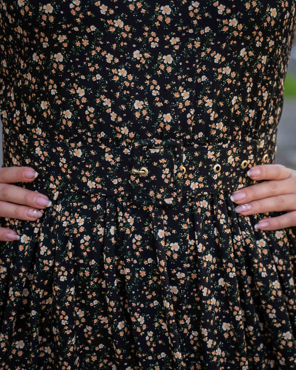 Vestido Bra4 Cinturon Negro