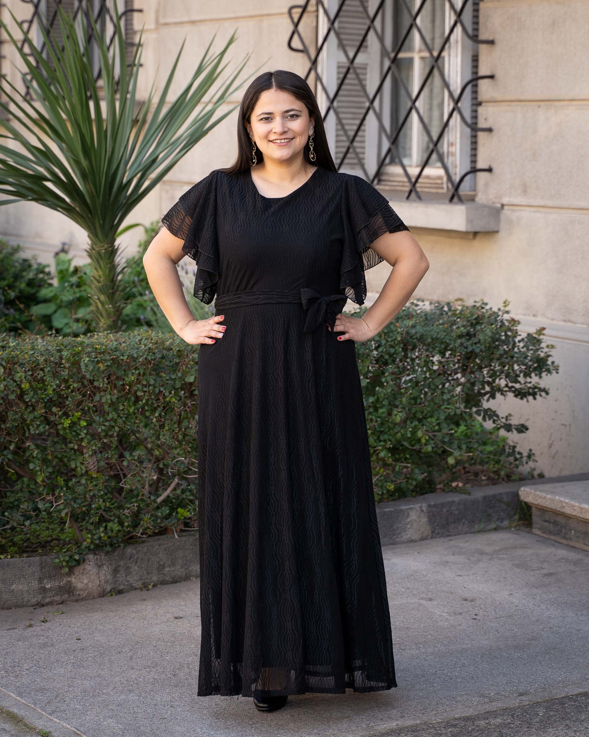 Vestido Bra4 Negro Fiesta