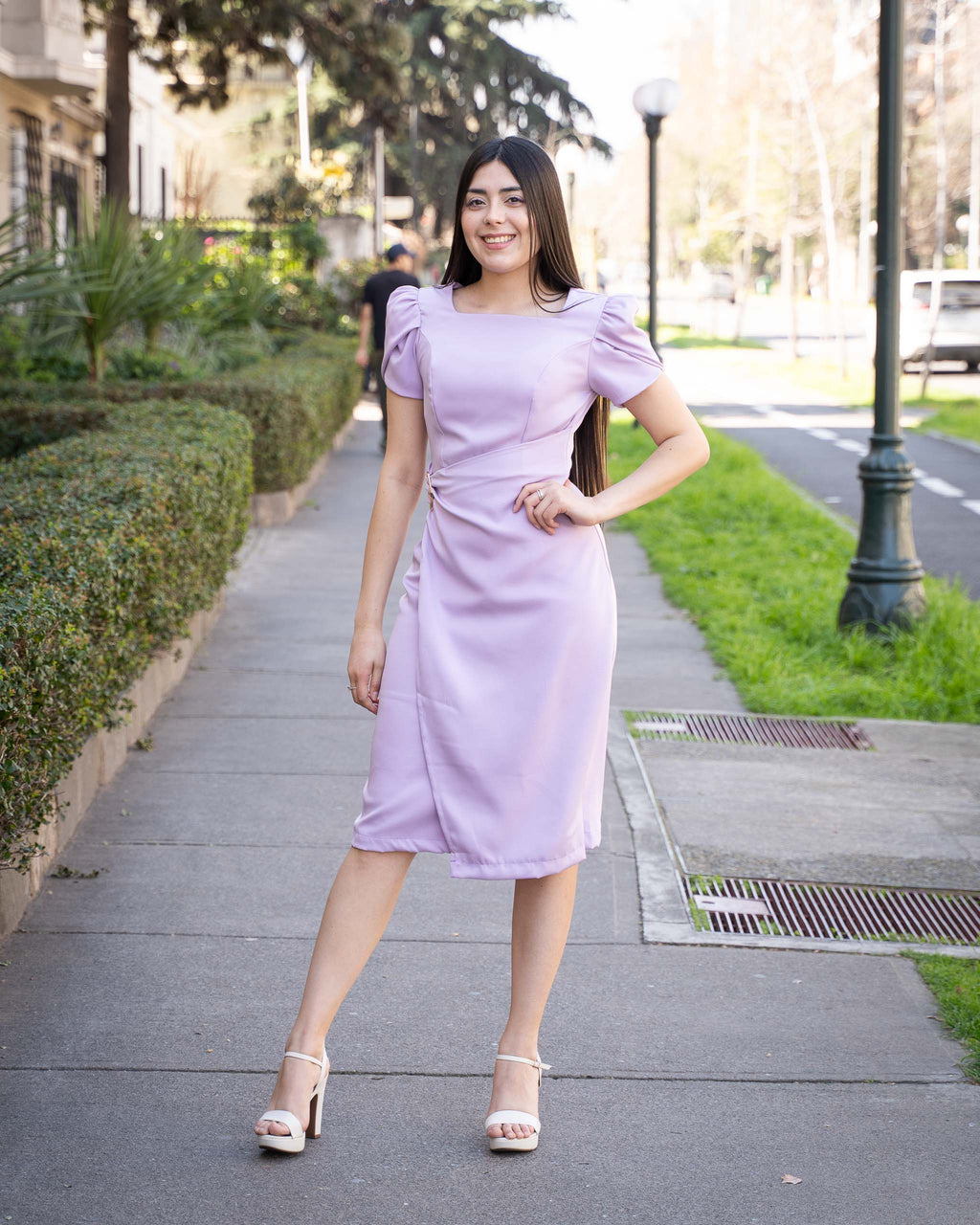 Vestido Bra4 Lila Formal