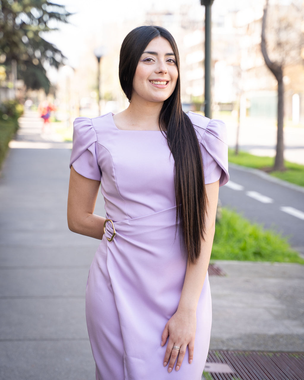 Vestido Bra4 Lila Formal