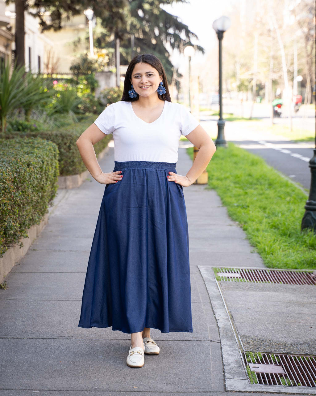 Falda Bra4 Jeans Azul