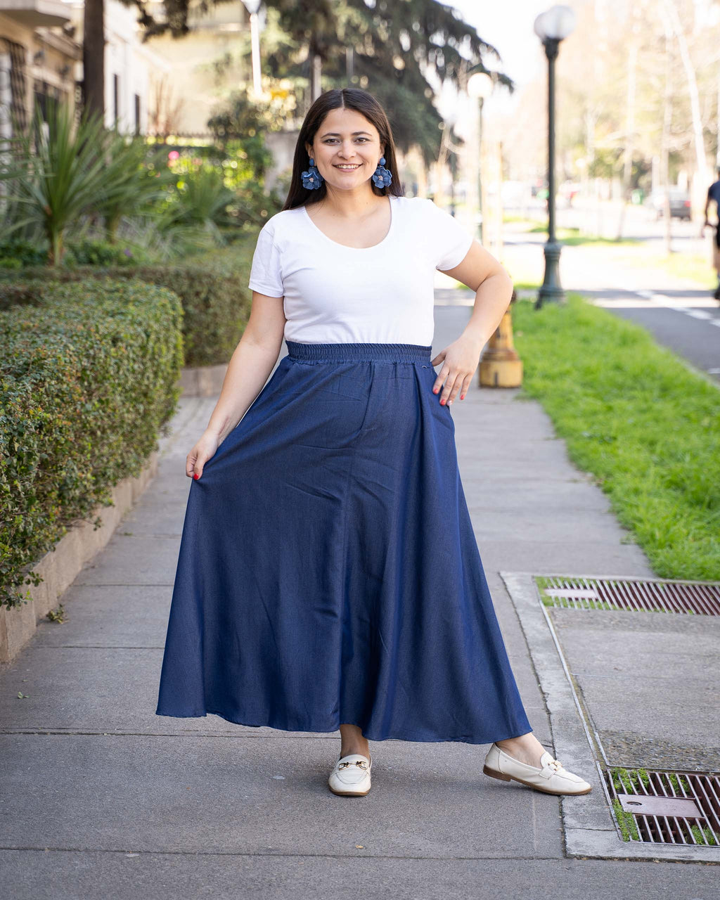 Falda Bra4 Jeans Azul