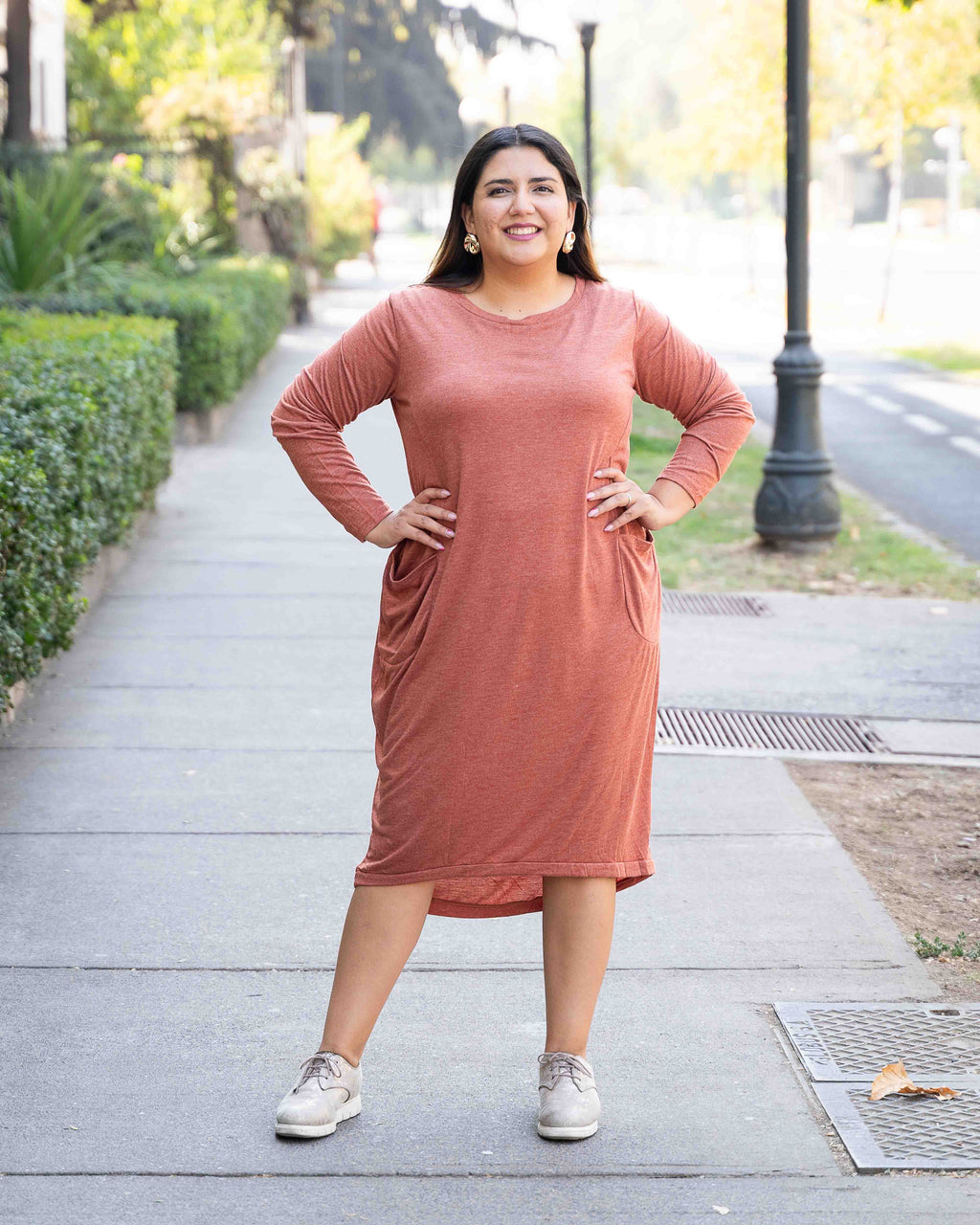 Vestido Modal Terracota