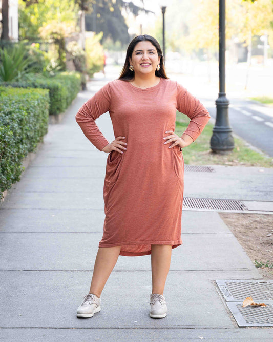 Vestido Modal Terracota