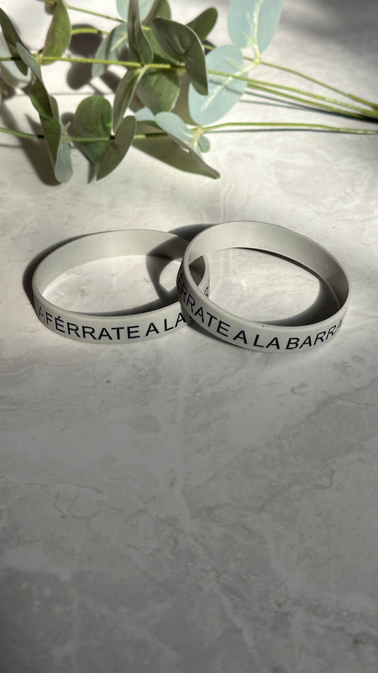 Pulsera Silicona Aferrate a la Barra