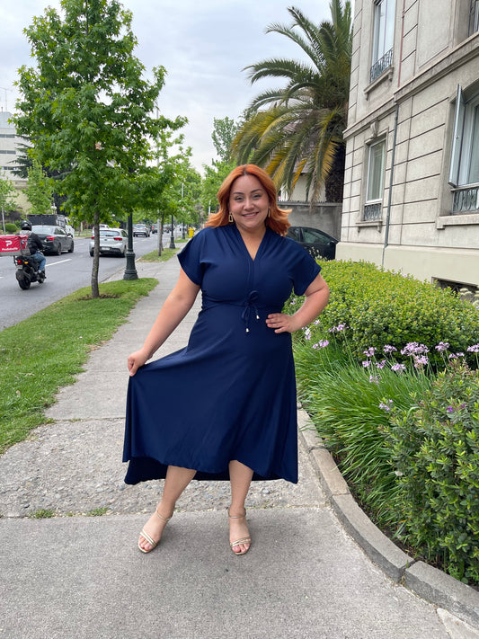Maxivestido Bra2 Azul Marino