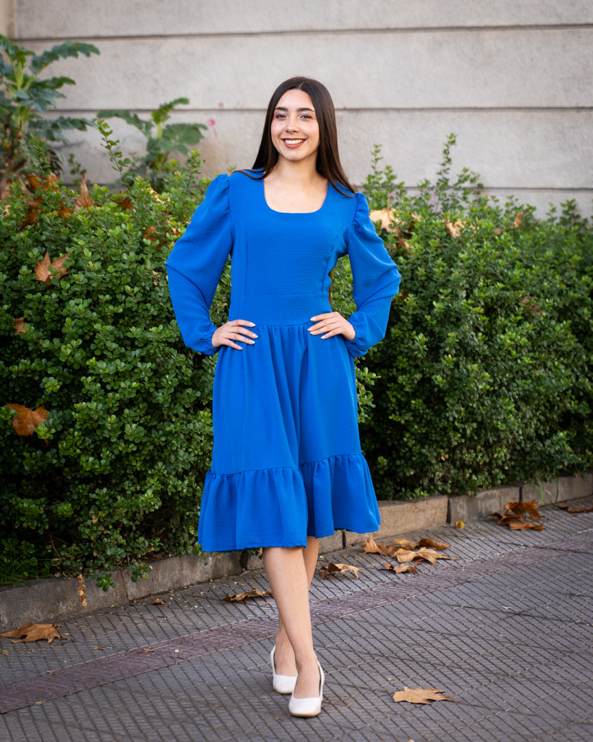 Vestido Brasil Azul Rey