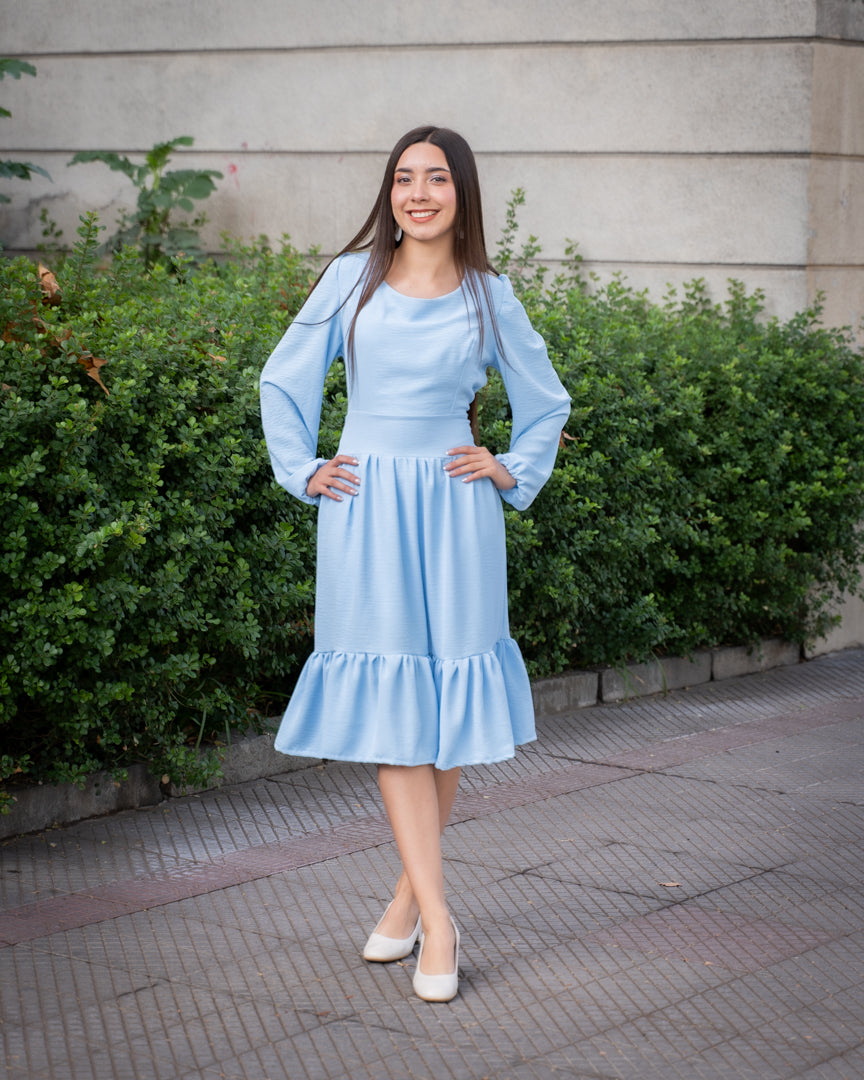 Vestido Brasil Celeste