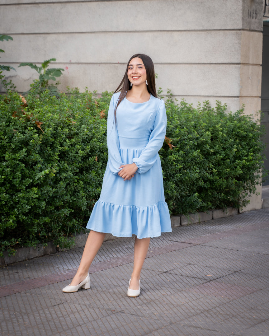 Vestido Brasil Celeste