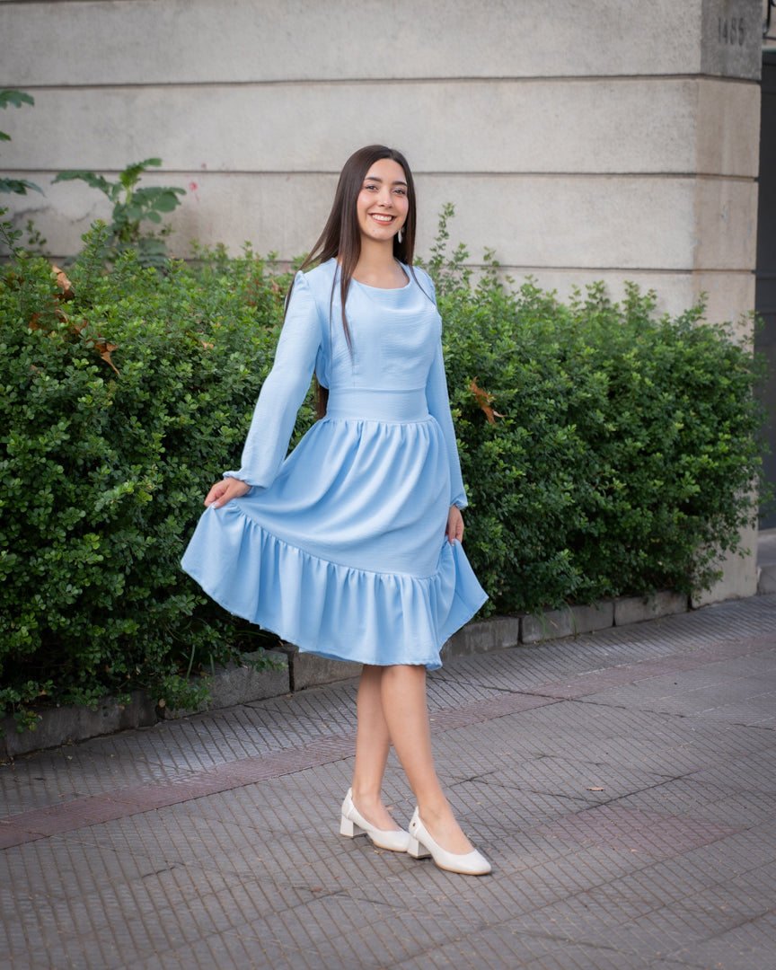 Vestido Brasil Celeste