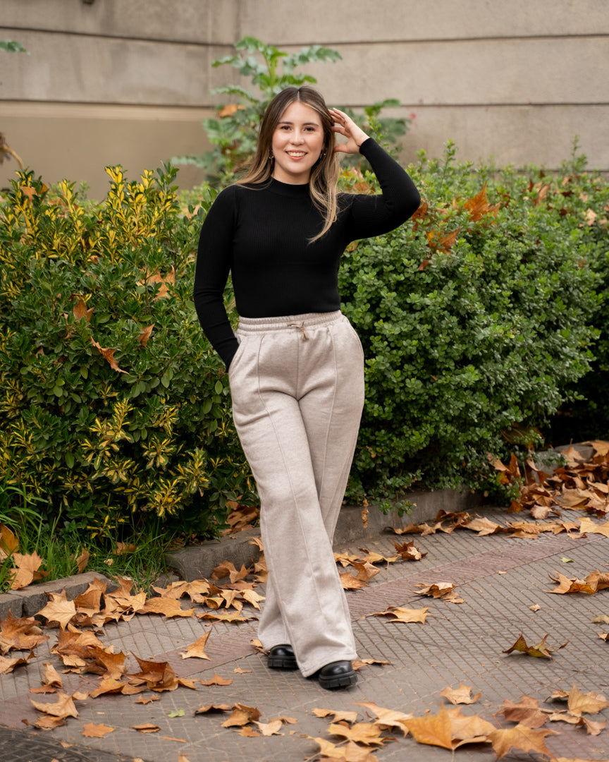 Pantalon Forrado Beige