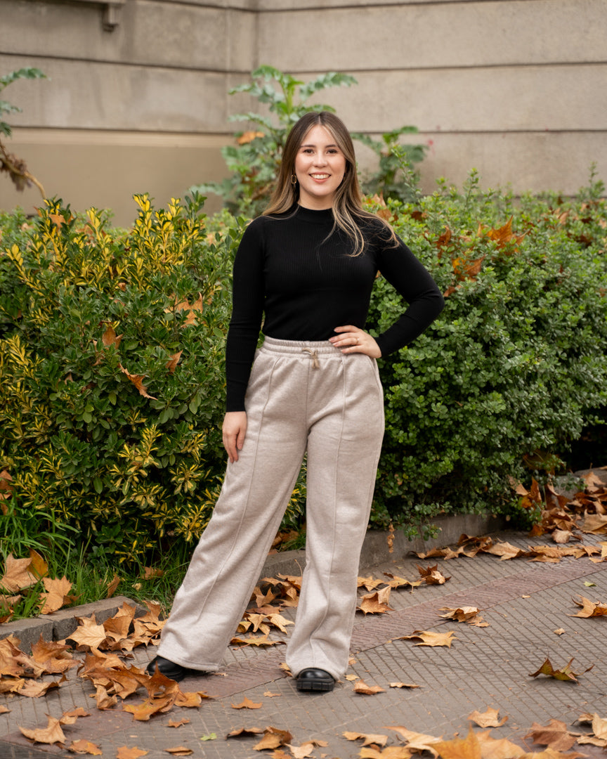Pantalon Forrado Beige